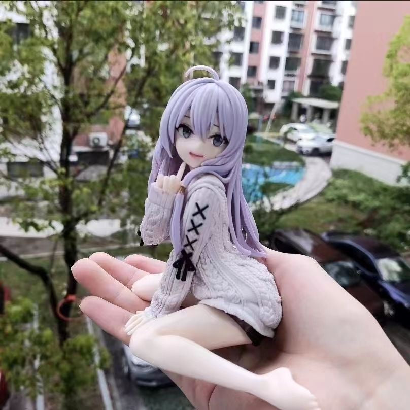 Anime figure, Elaina, in wool sweater