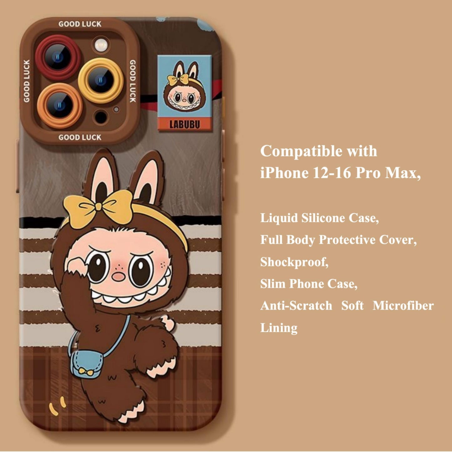 Compatible with iPhone 16 Pro Max, Liquid Silicone Case, Full Body Protective Cover, Shockproof, Slim Phone Case, Anti-Scratch Soft Microfiber Lining