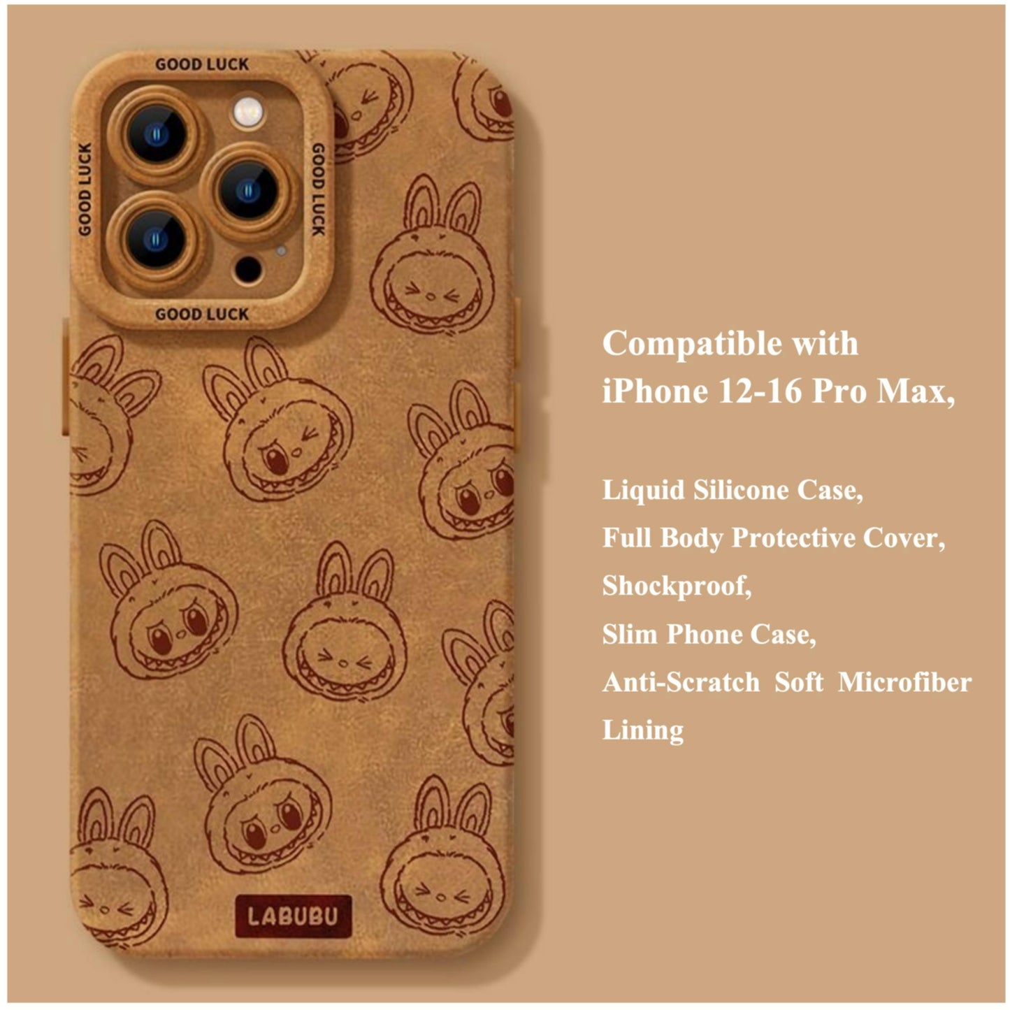 Compatible with iPhone 16 Pro Max, Liquid Silicone Case, Full Body Protective Cover, Shockproof, Slim Phone Case, Anti-Scratch Soft Microfiber Lining