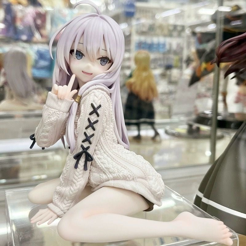 Anime figure, Elaina, in wool sweater
