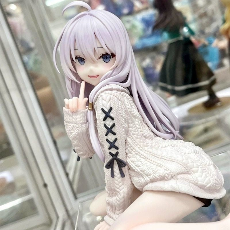Anime figure, Elaina, in wool sweater