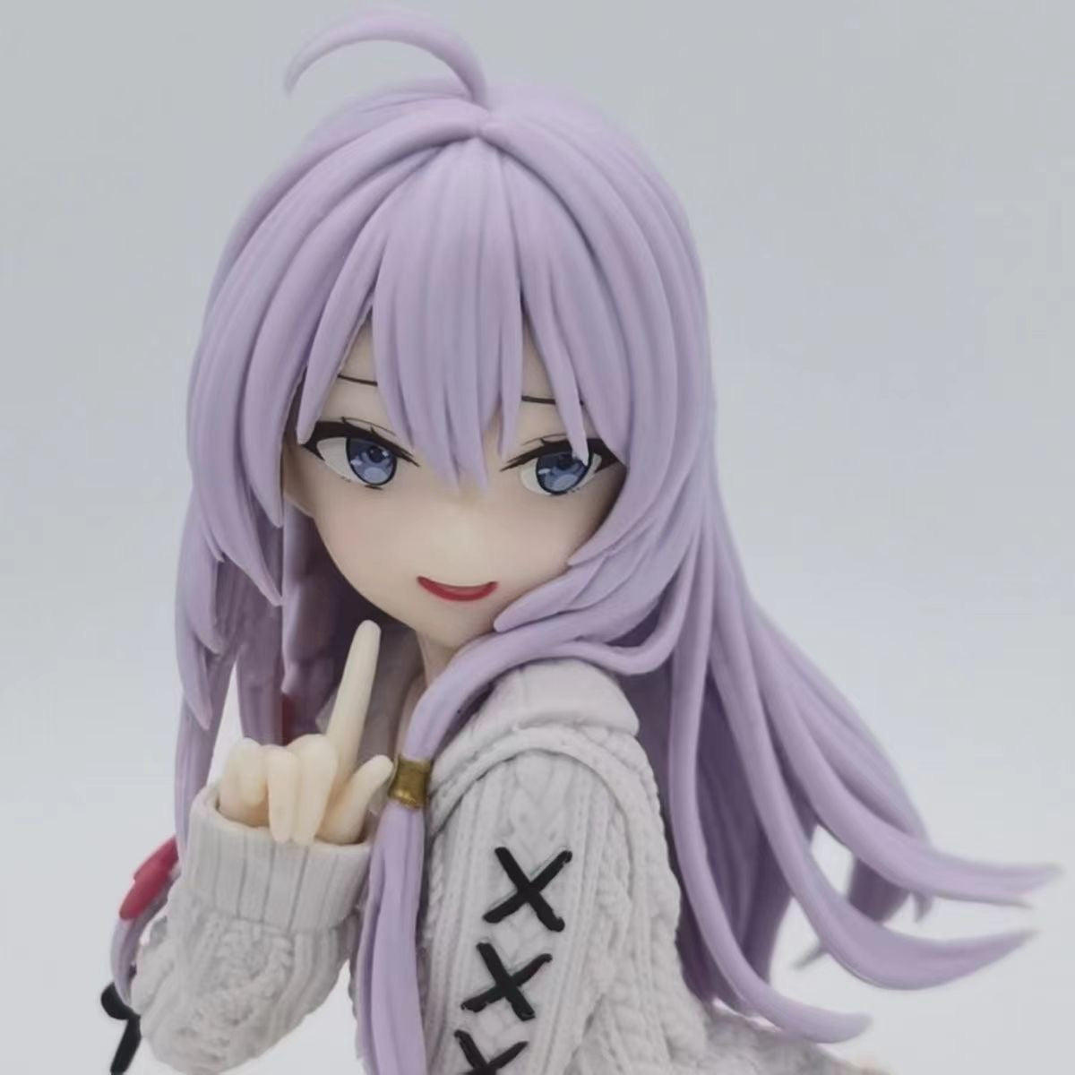 Anime figure, Elaina, in wool sweater
