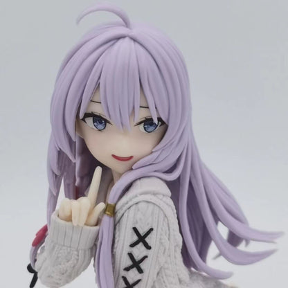 Anime figure, Elaina, in wool sweater