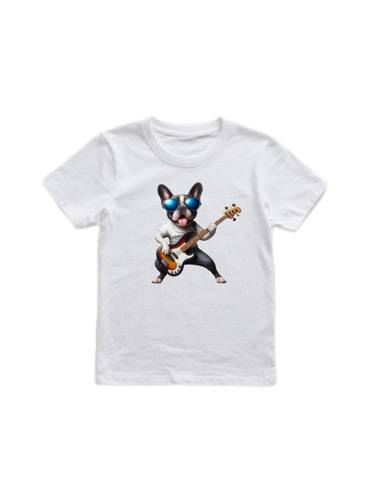 Rocking Bulldog Graphic 01 - Mens & Womens Short Sleeve T-Shirt T Shirt for Men, gift for men